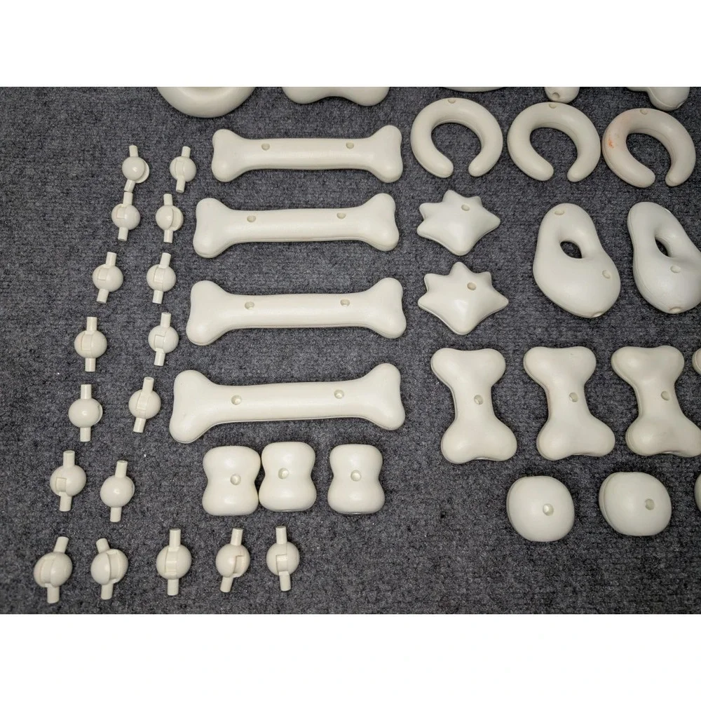 42 Piece Curious Bonz Bones a building bone-anza! 1998 Building Skeleton Incomp.